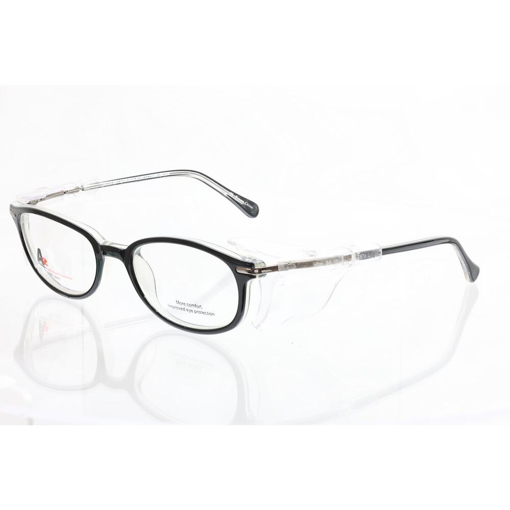Hilco SG-111BLK A2 Z87+ 52-18mm Eyeglasses FRAMES ONLY - NEW CONDITION